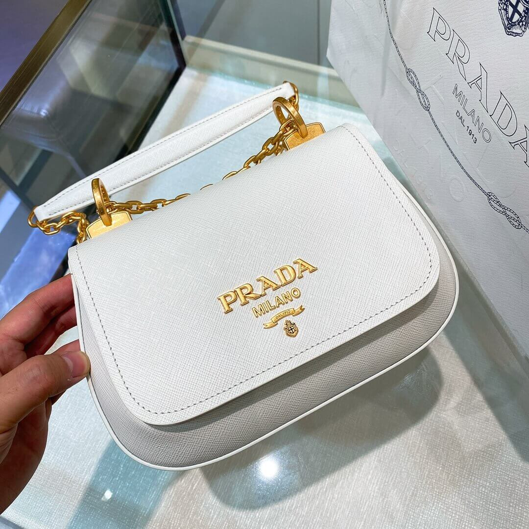 Prada Saffiano Leather Shoulder Bag 1BD275