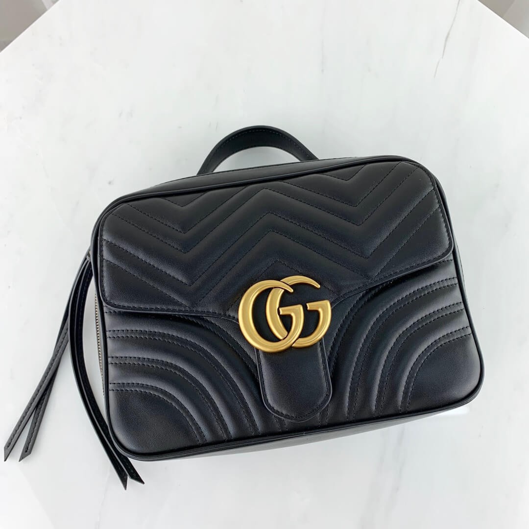 Gucci GG Marmont Matelasse Top Handle Bag 498100