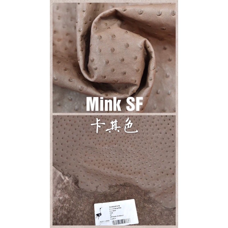 Hermes production of exclusive leather contact customer service custom South African wild ostrich skin:Khaki