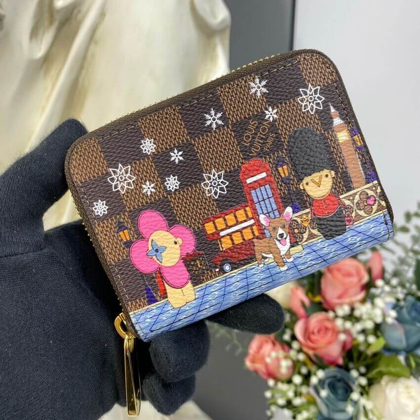Louis Vuitton Damier Ebene Zippy Coin Purse N80492