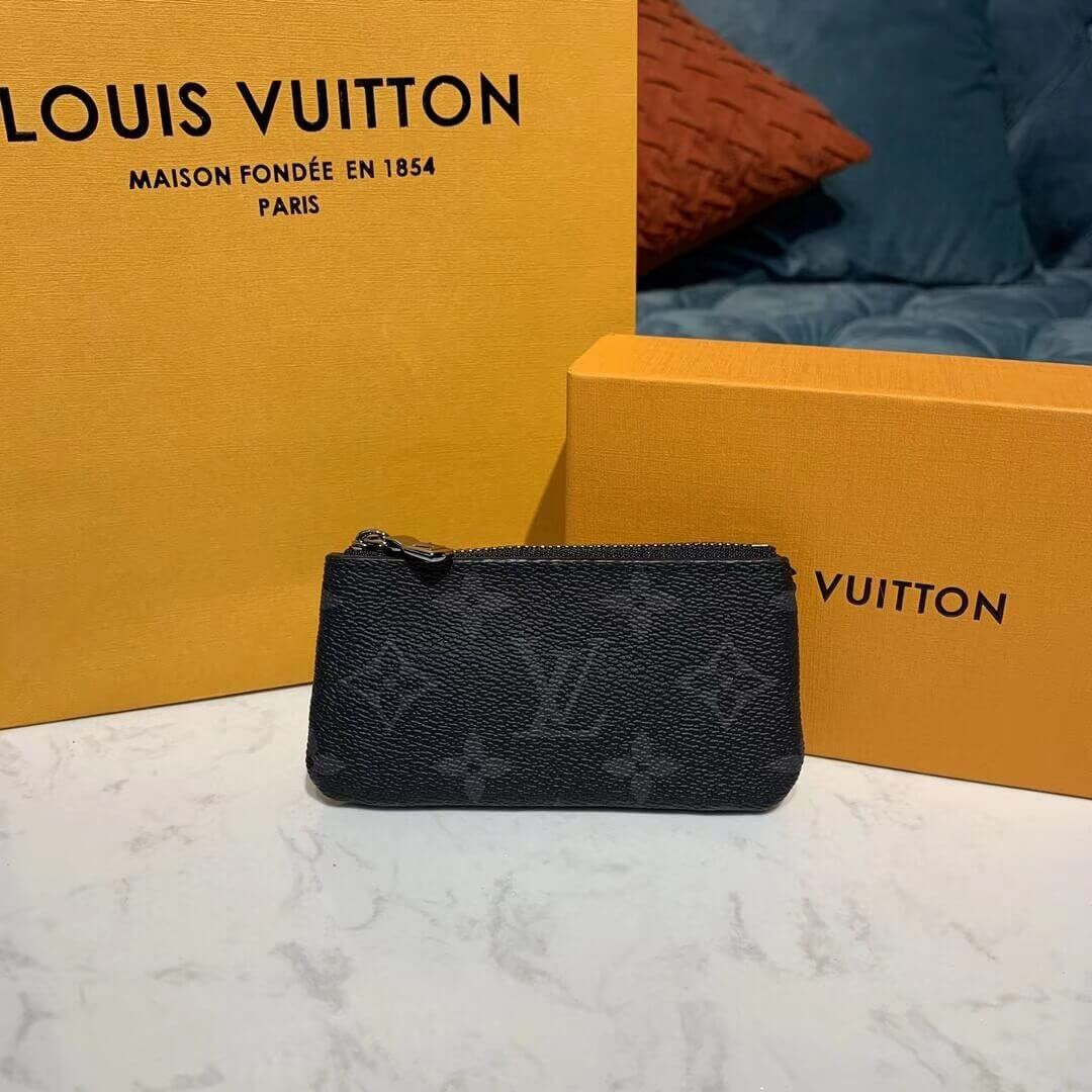 Louis Vuitton Monogram Eclipse Key Pouch M62650