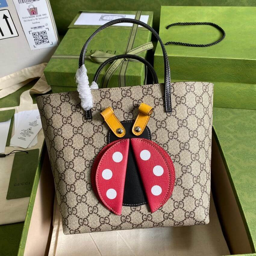 Gucci Childrens GG Ladybug Tote 410812
