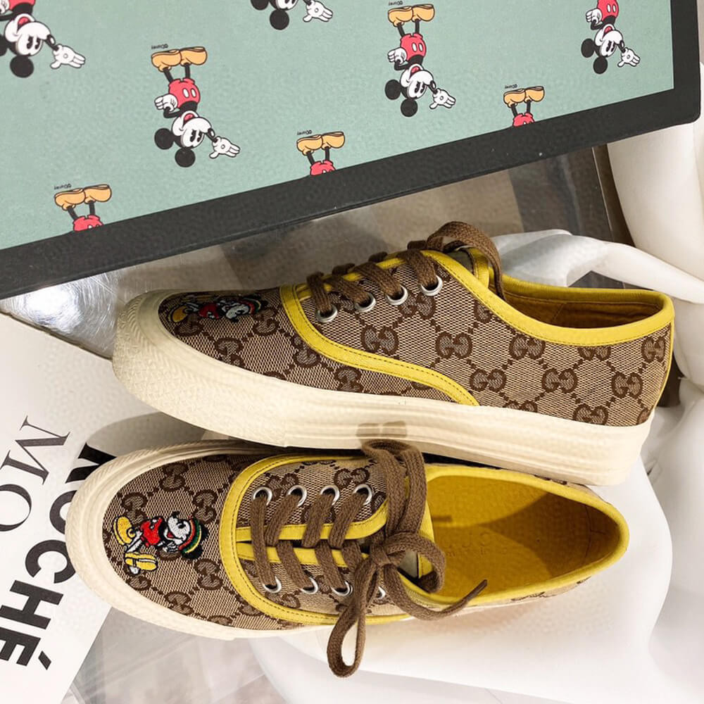 Gucci GG Disney x Gucci Low-Top Sneaker 875604 Yellow