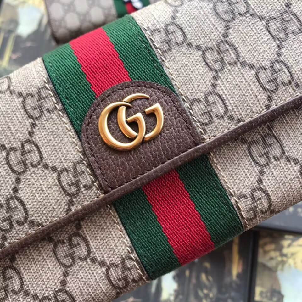Gucci GG Continental Wallet with Three Little Pigs 557803