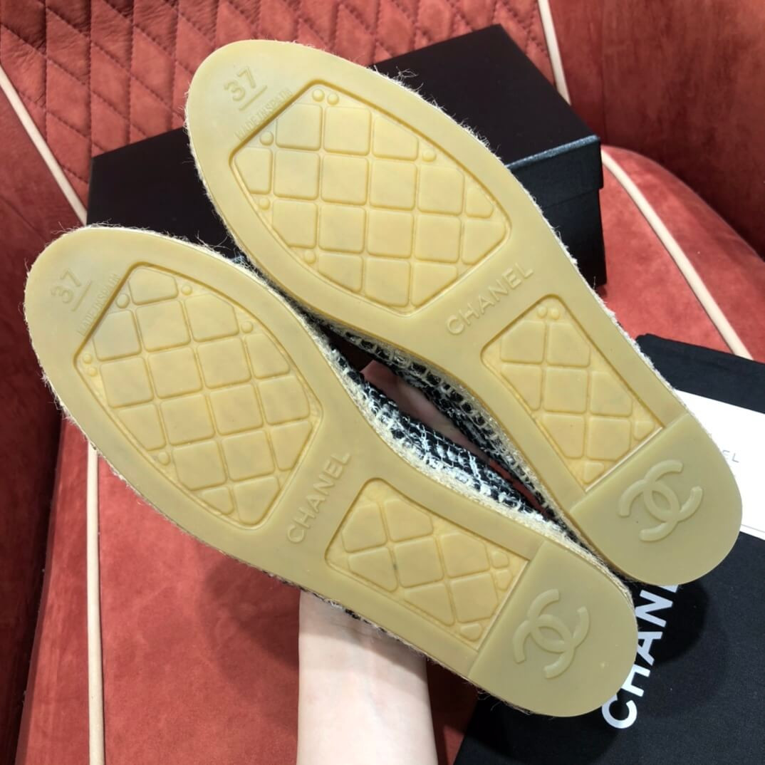 Chanel Tweed & Grosgrain Espadrilles G29762