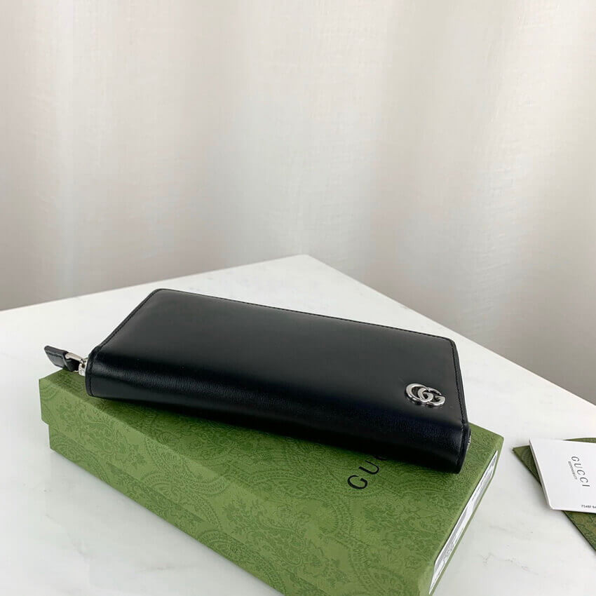 Gucci GG Marmont Smooth Leather Zip Around Wallet 428736