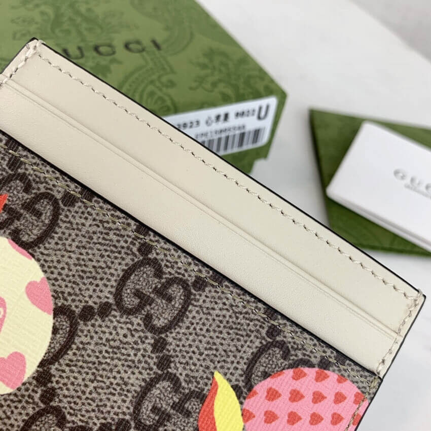 Gucci Les Pommes Card Case Wallet 663923