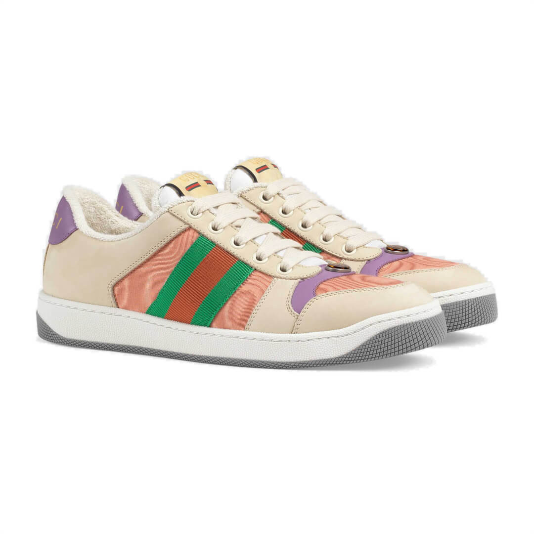 Gucci Screener Leather Sneaker 577684 Pink