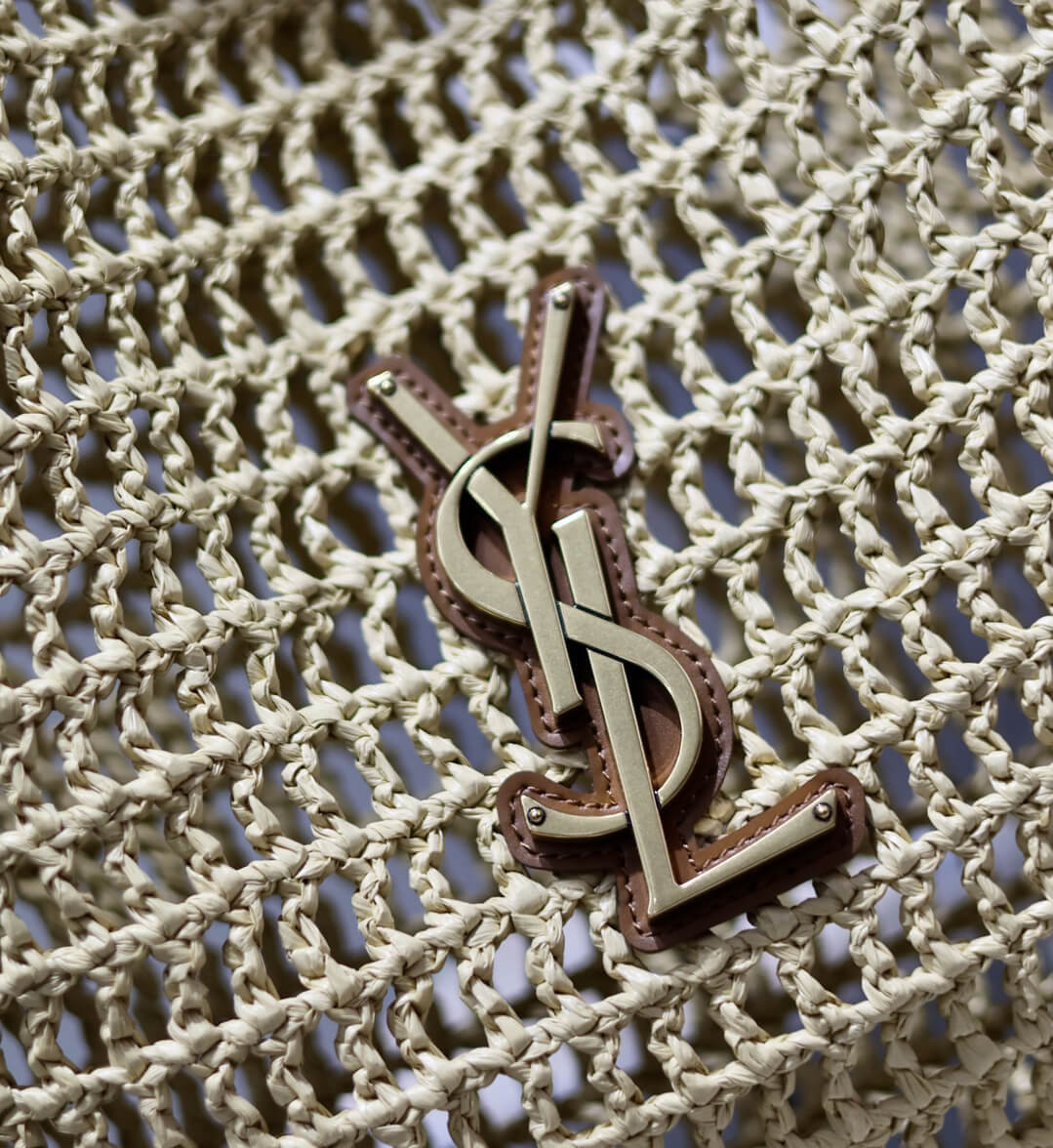 Saint Laurent Oxalis Bag in Raffia Macrame 781289