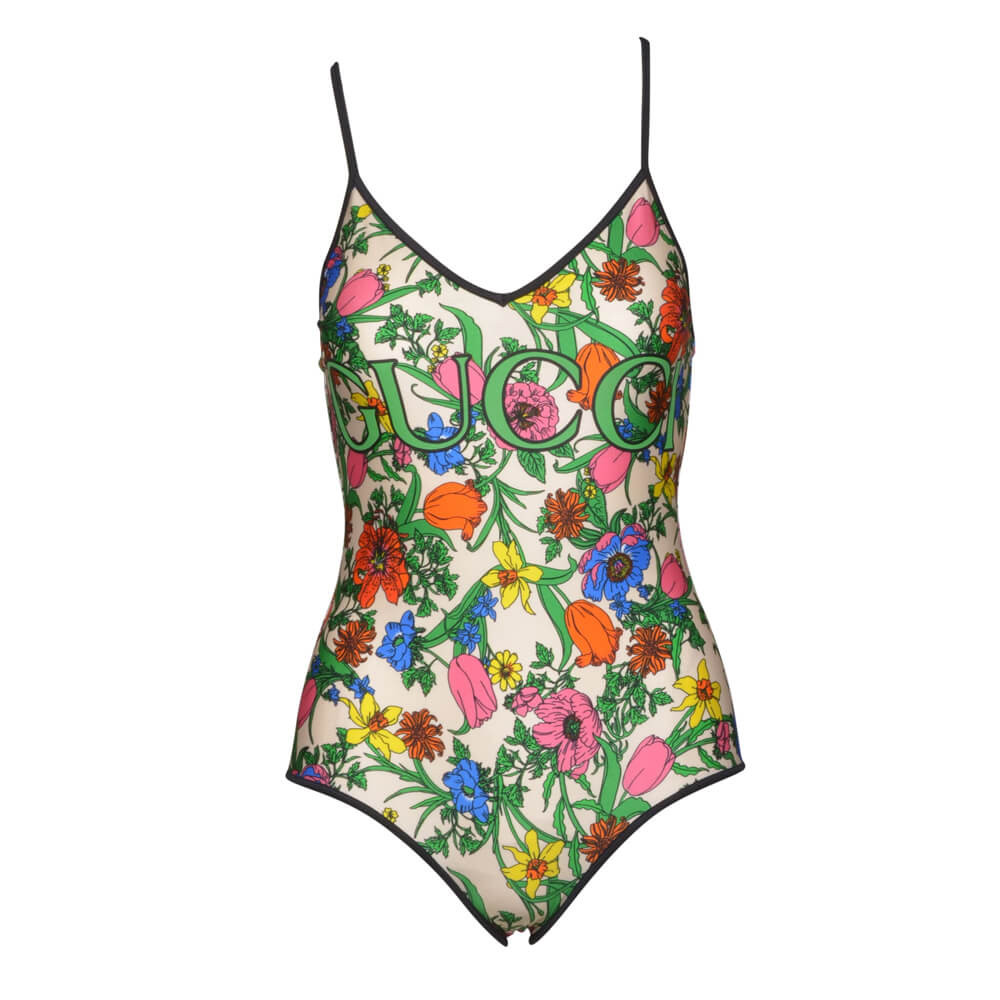 Gucci Pop Flora Print One Piece Swimsuit 514977