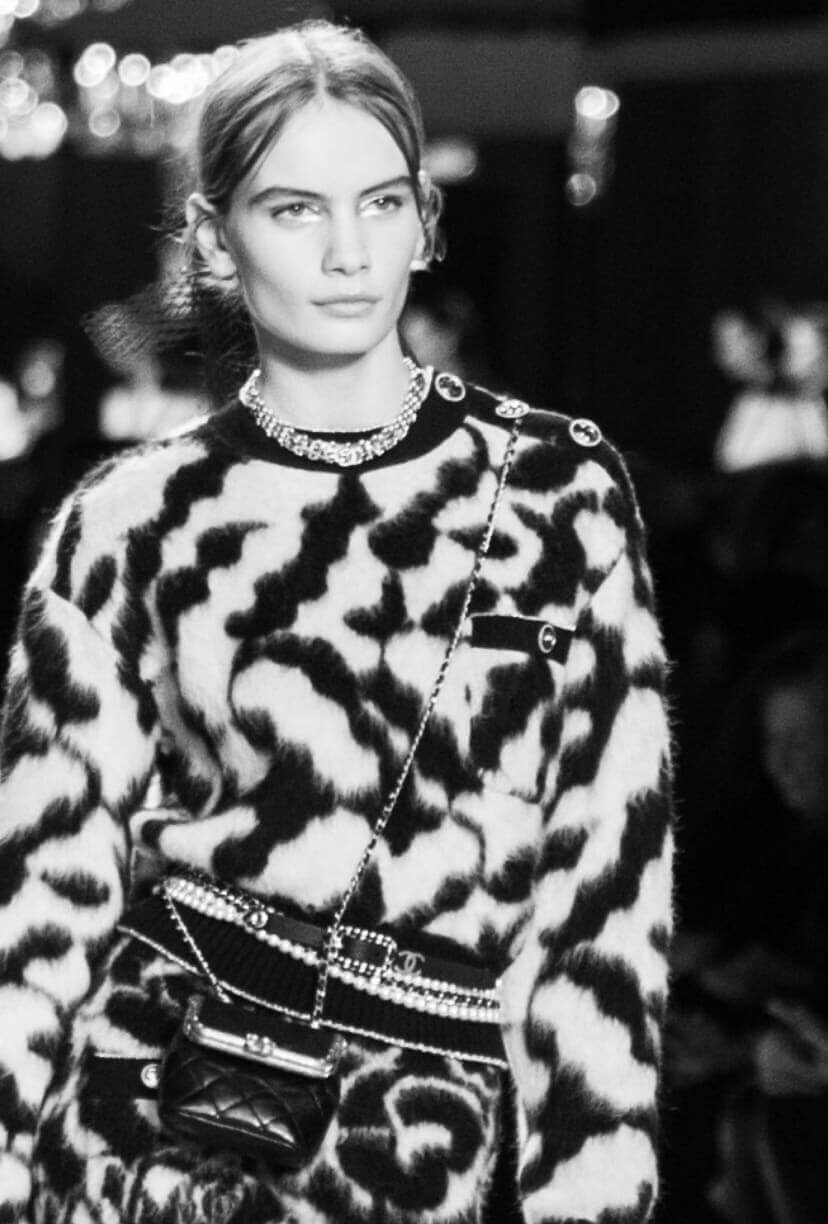 Chanel Aged Calfskin & CC Pearl Waist Chain 460973