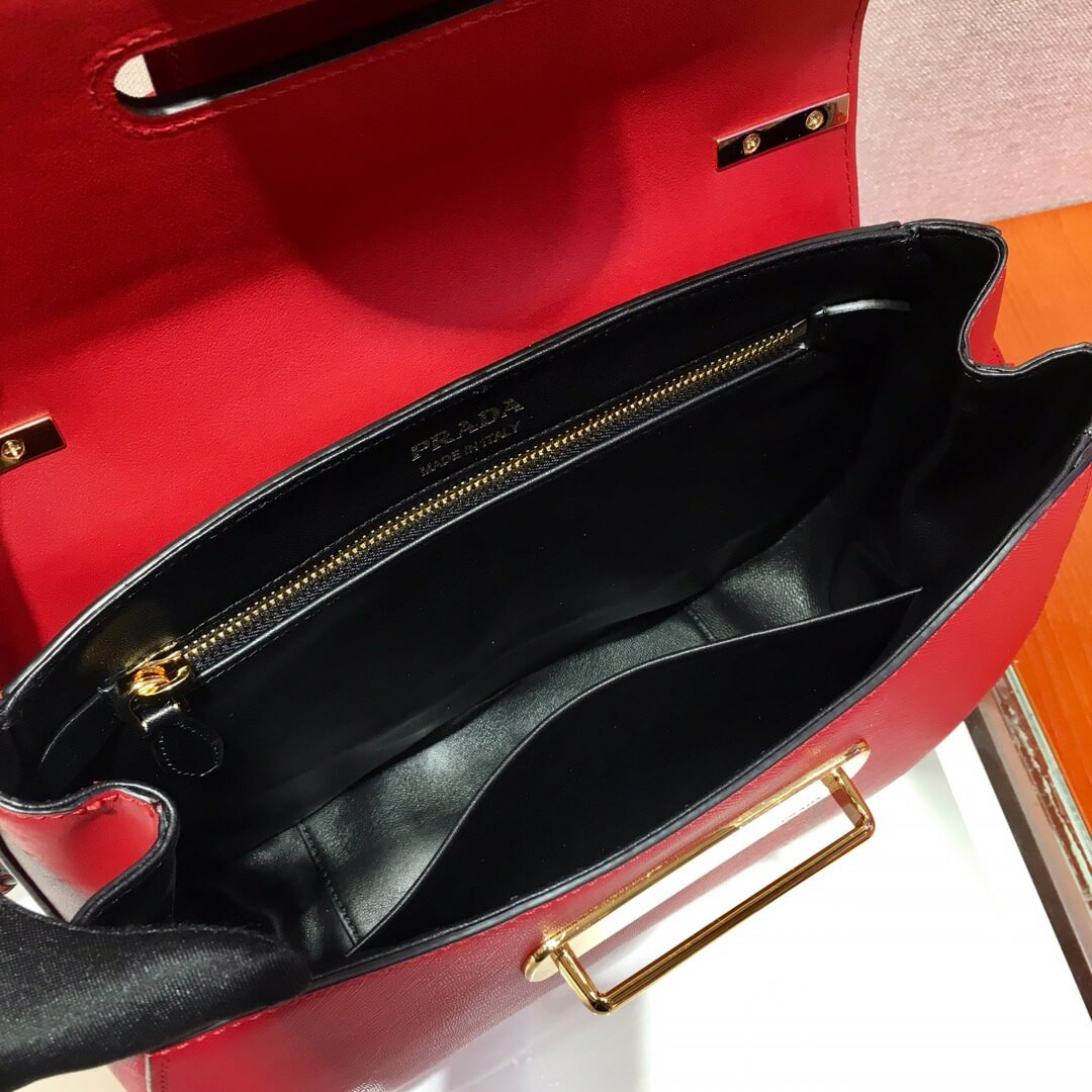 Prada Saffiano Leather Medium Sidonie Bag 1BN005