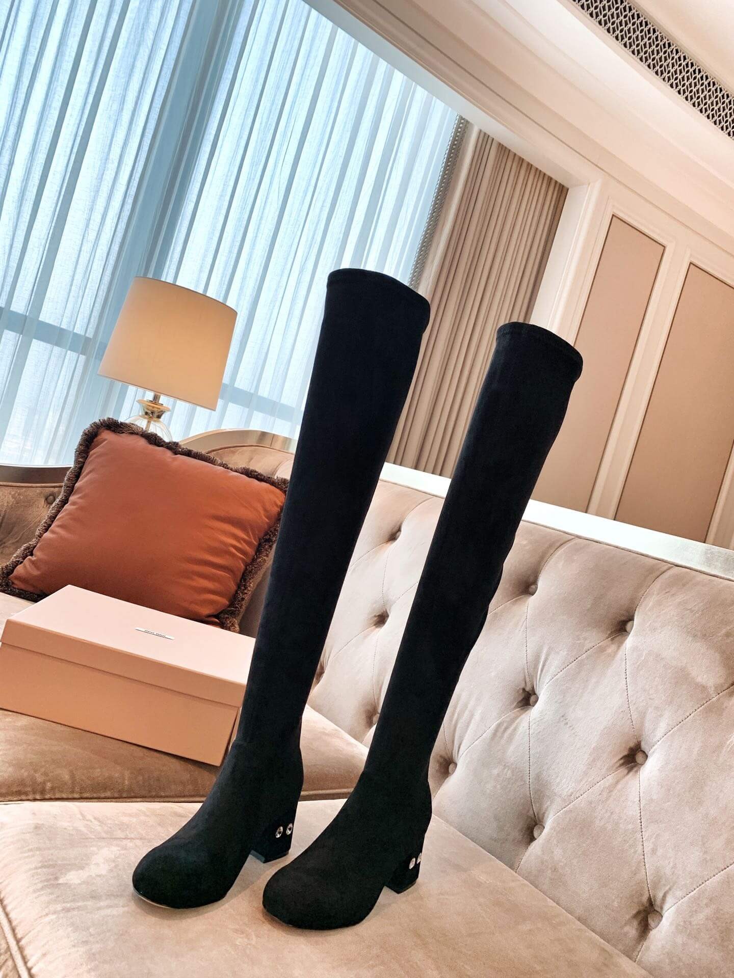 Miu Miu Hight Suede Boots 5W678C