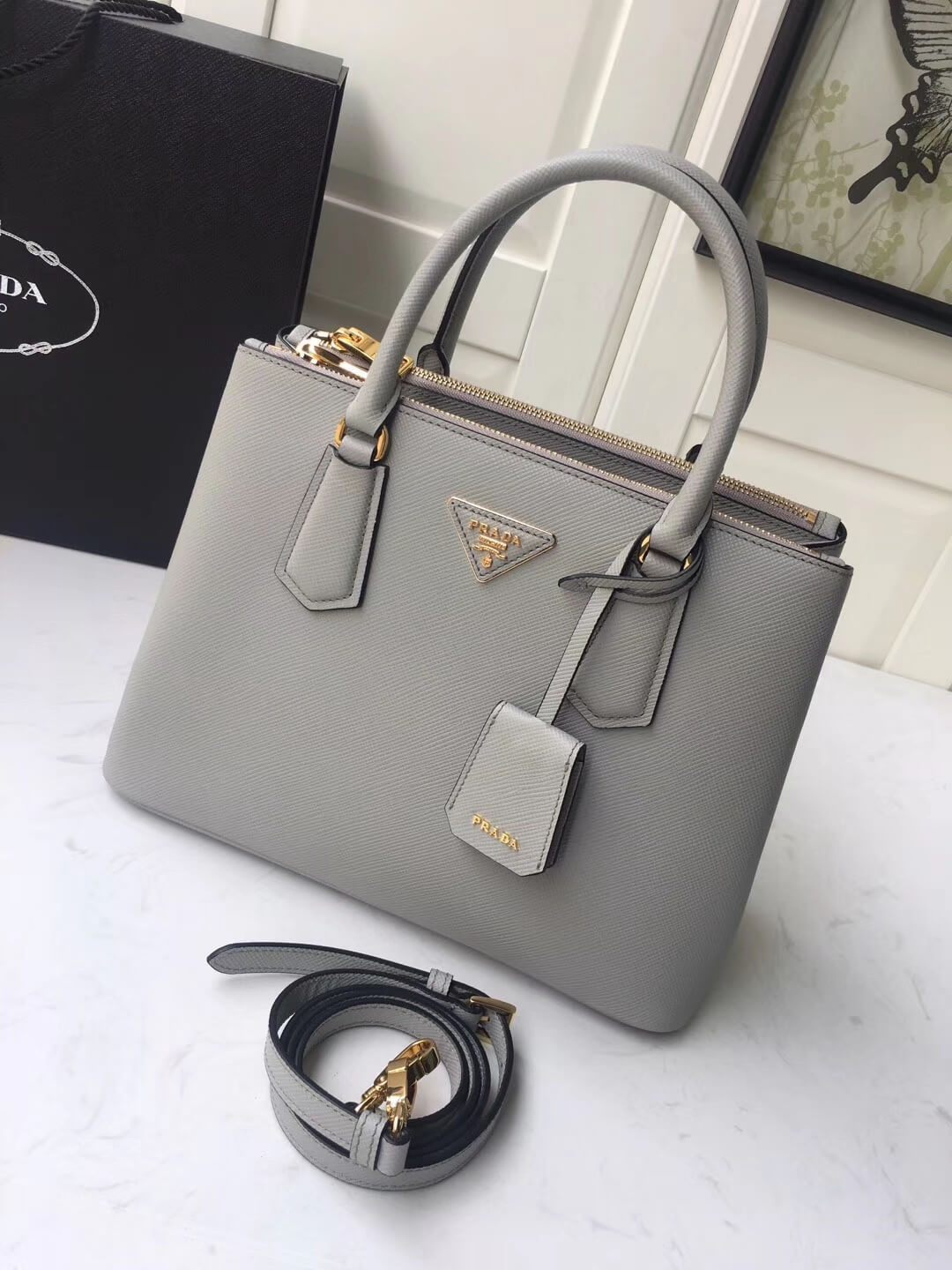 Prada Galleria Saffiano Leather Bag 1BA232