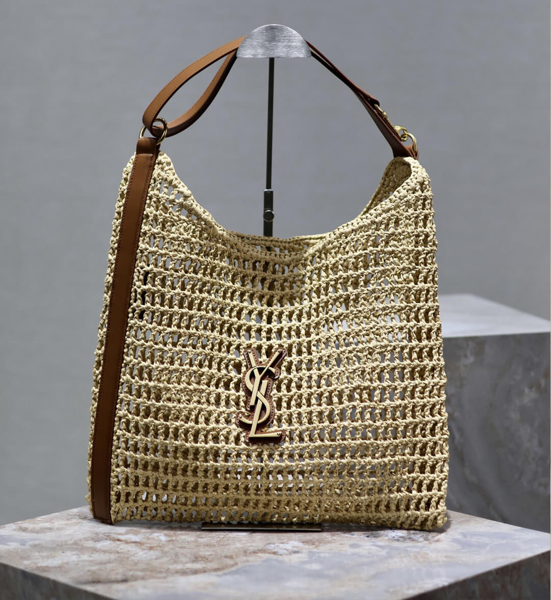 Saint Laurent Oxalis Bag in Raffia Macrame 781289