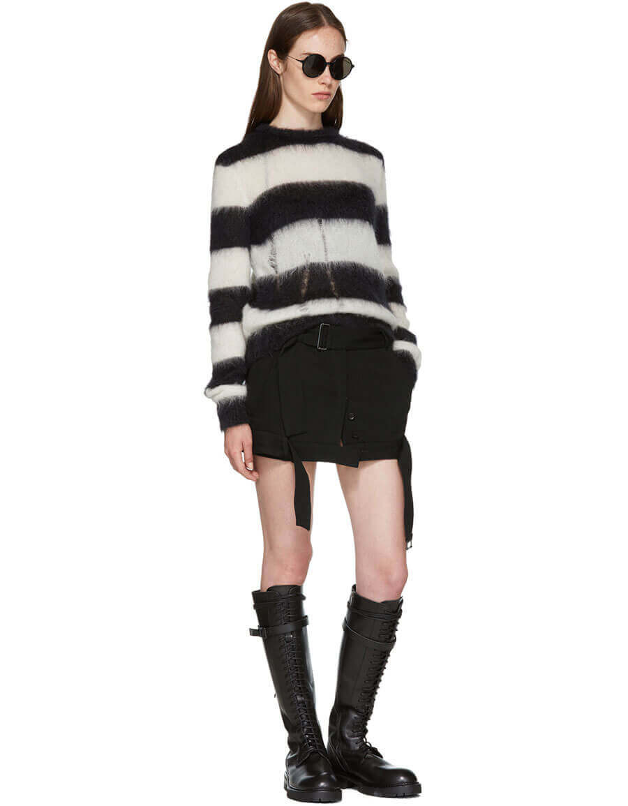 Ann Demeulemeester Calfskin Tall Lace-Up Boots A141