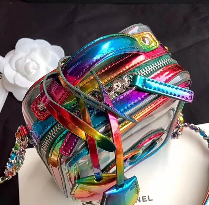 Chanel Vanity Case In Multicolour PVC AS0988