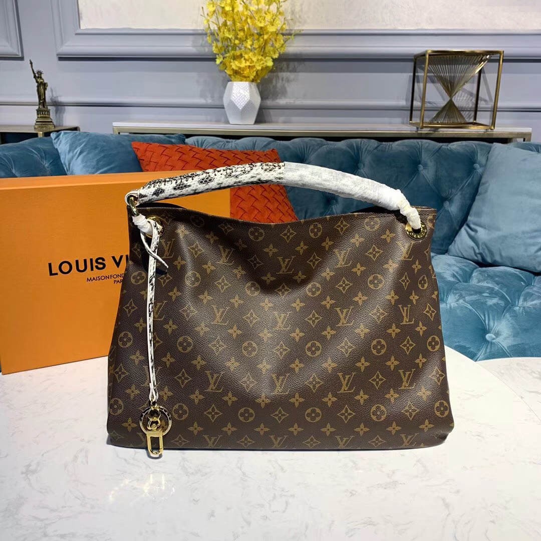 Louis Vuitton Monogram Canvas And Python Artsy MM M44010