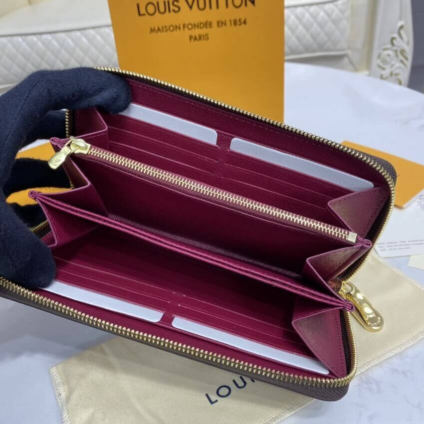 Louis Vuitton Monogram Zippy Wallet M41895 Fuchsia