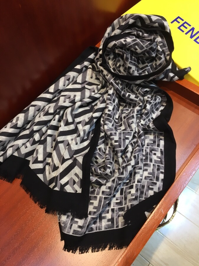 Fendi Cashmere FF Maxi Stole 899A