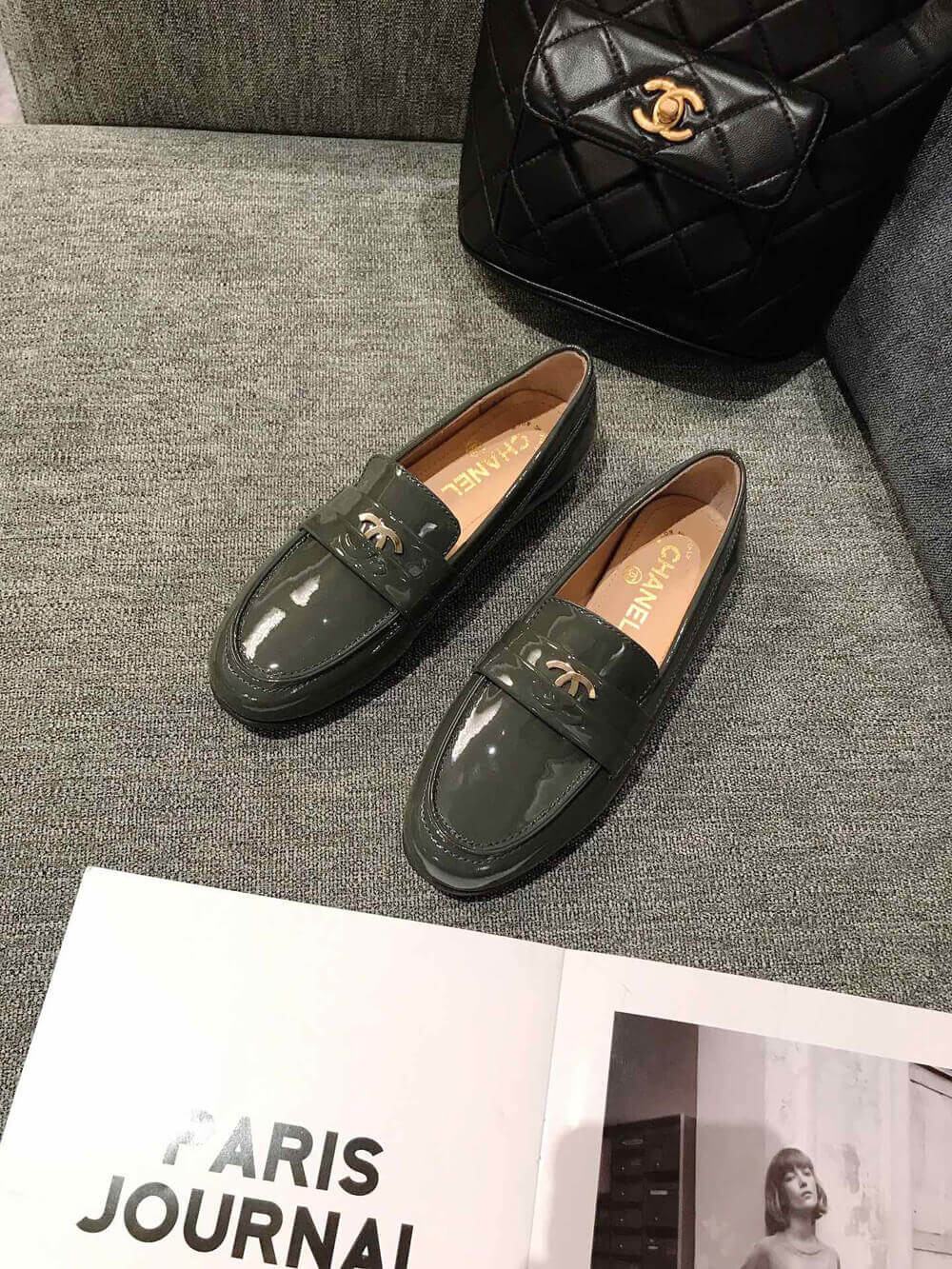 Chanel Patent Leather Loafers G35631