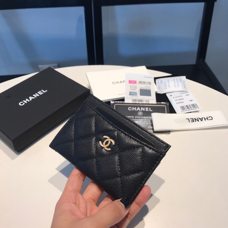 Chanel Grainy Calfskin Classic Card Holder A31510