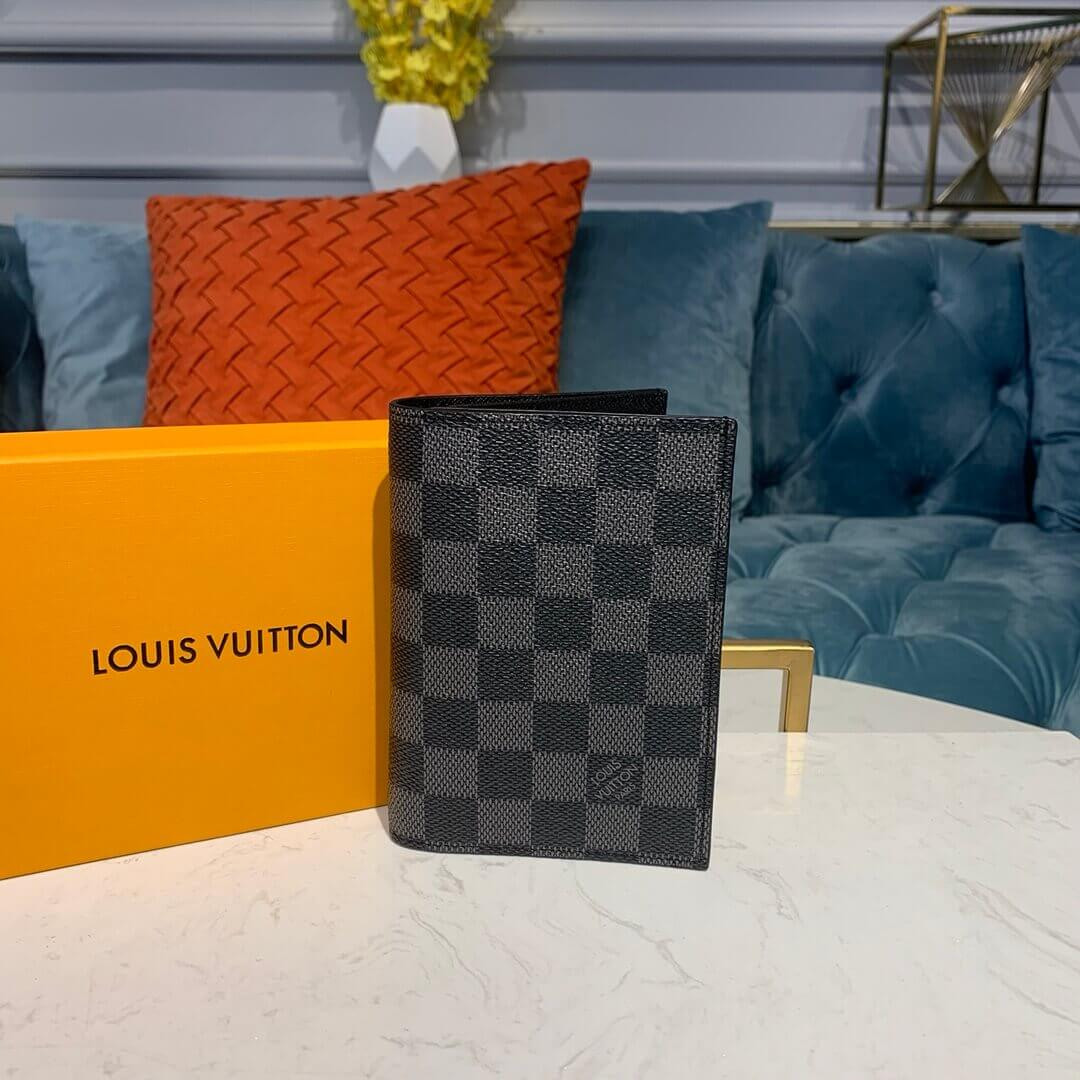 Louis Vuitton Damier Graphite Mickey Print Passport Cover N64411