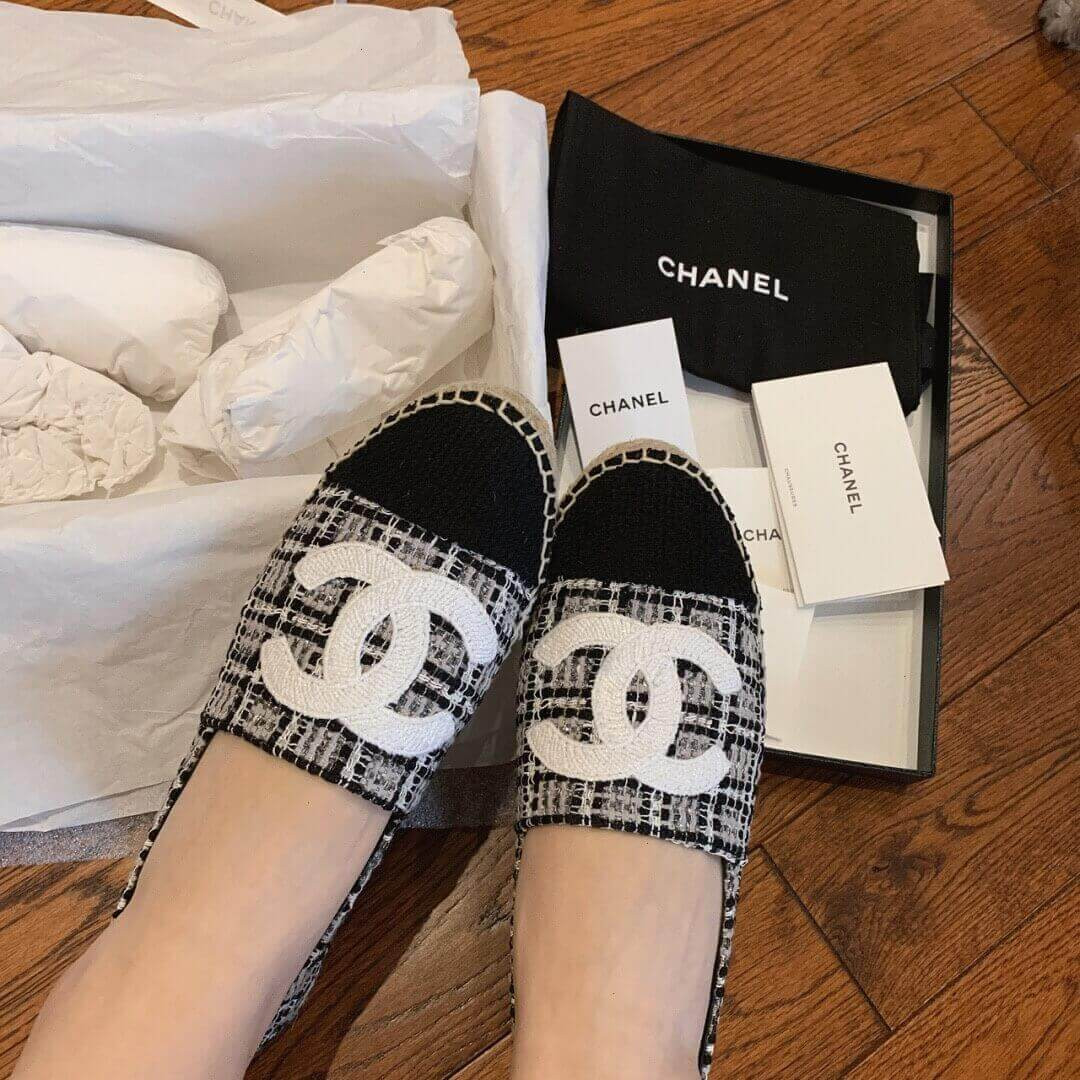 Chanel Tweed & Grosgrain Espadrilles G29762