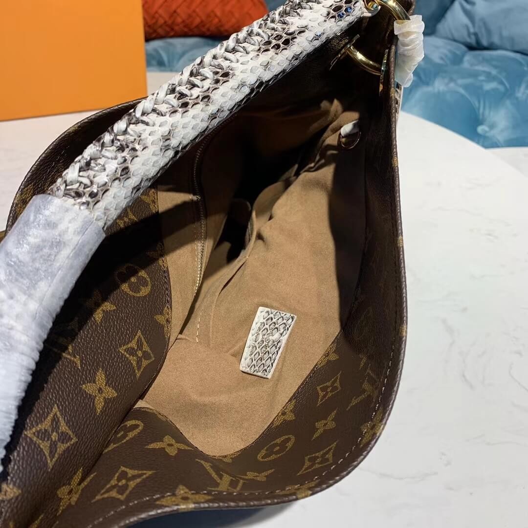 Louis Vuitton Monogram Canvas And Python Artsy MM M44010