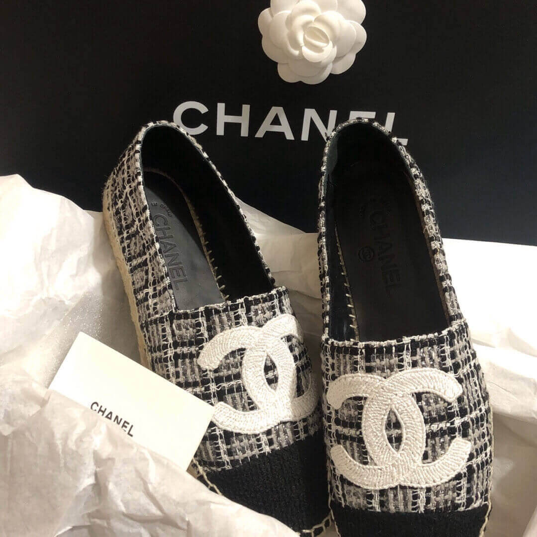 Chanel Tweed & Grosgrain Espadrilles G29762