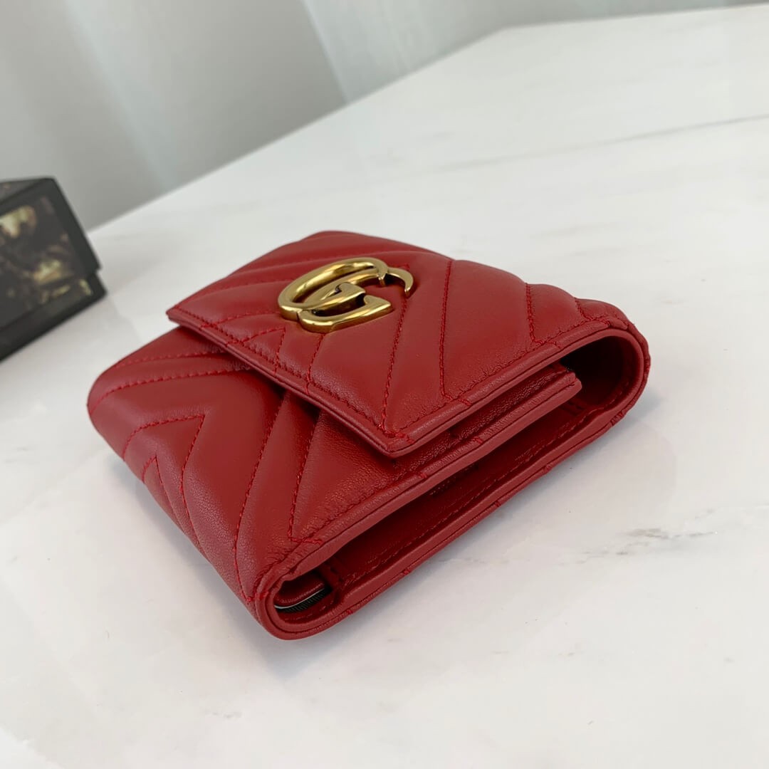 Gucci GG Marmont Matelassé Wallet 474802