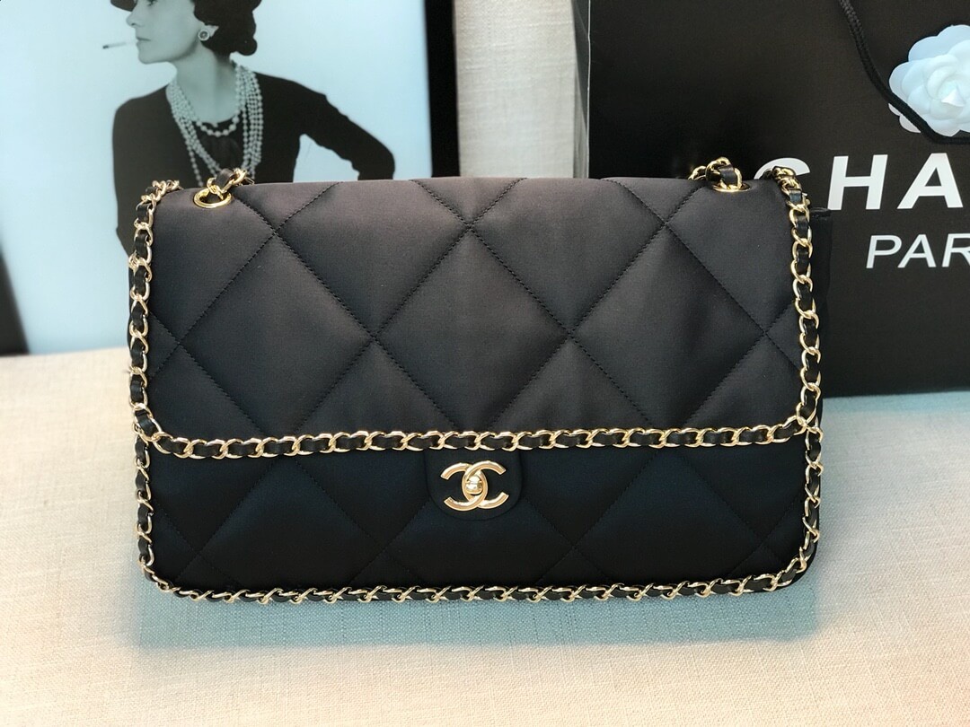 Chanel Satin Flap Bag AS1030
