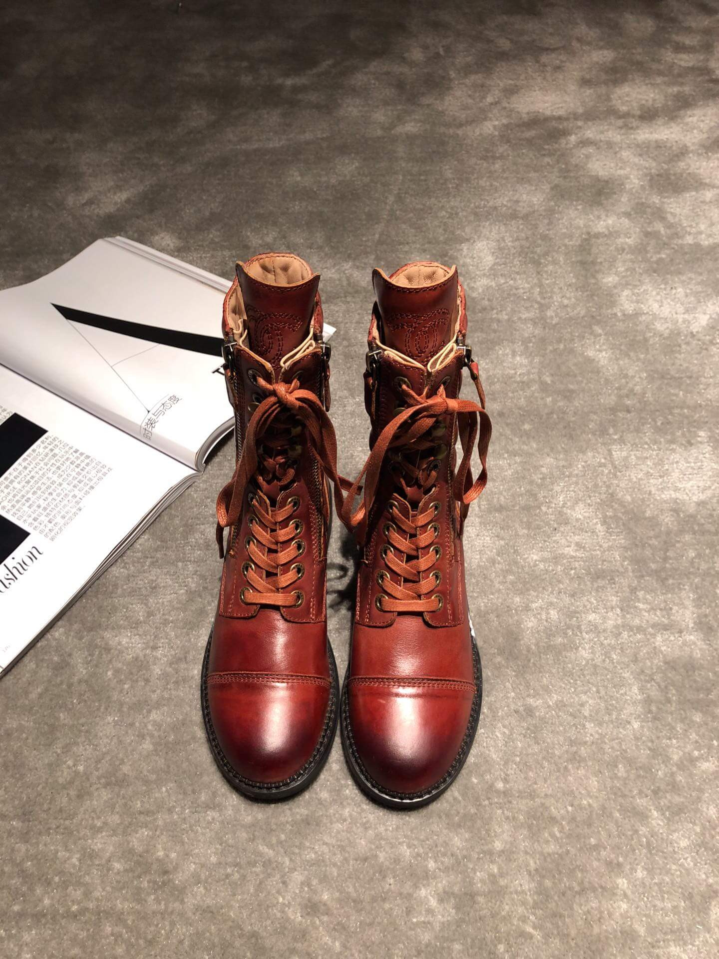 Chanel Frye Harness Boot C1120B