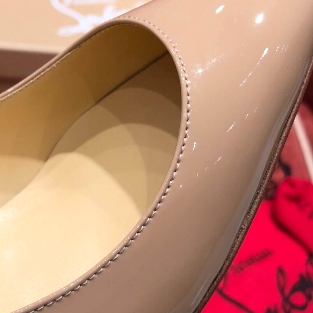 Christian Louboutin Kate 85 mm Nude Patent Leather 3191416