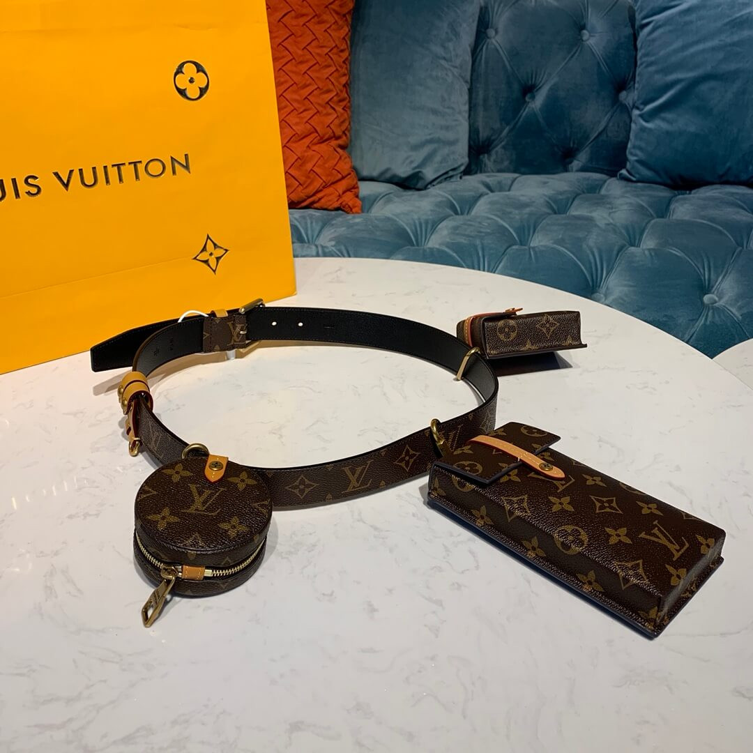 Louis Vuitton Monogram Daily Multi Pocket 30mm Belt M0236U