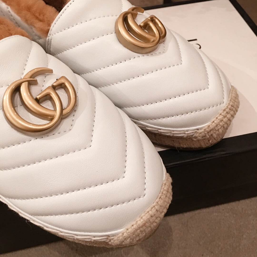 Gucci Leather Espadrille With Double G 551891