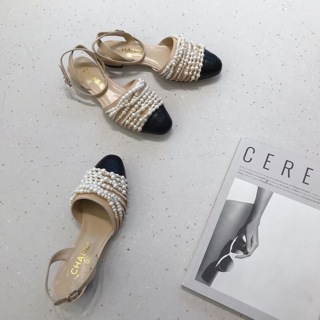 Chanel Pearl Sandals G23578