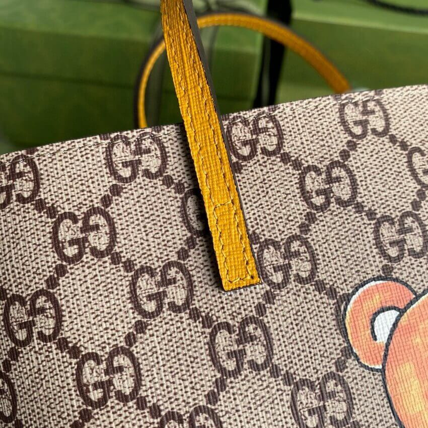 Gucci Teddy Bear Prin Tote 410812