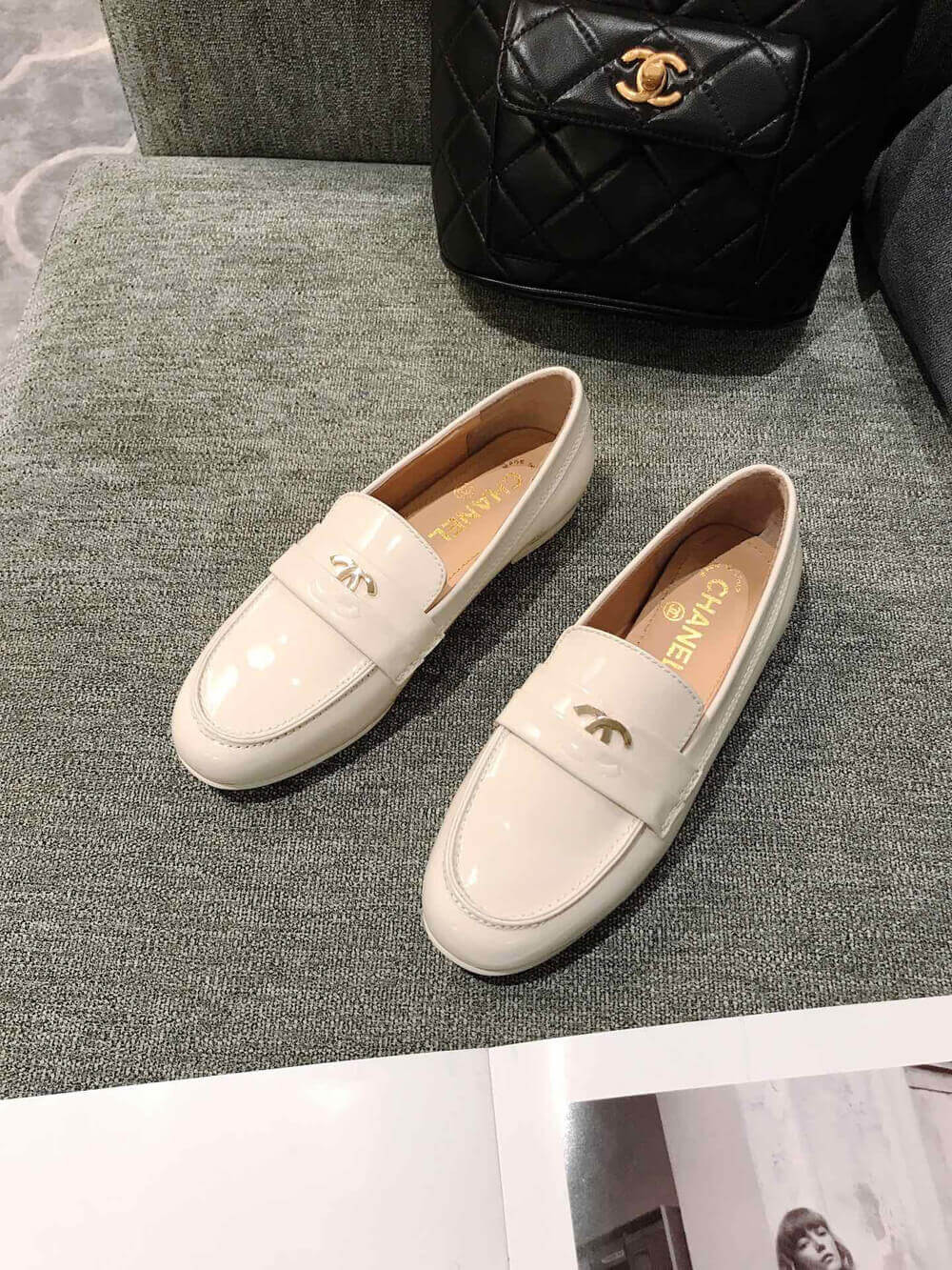 Chanel Patent Leather Loafers G35631