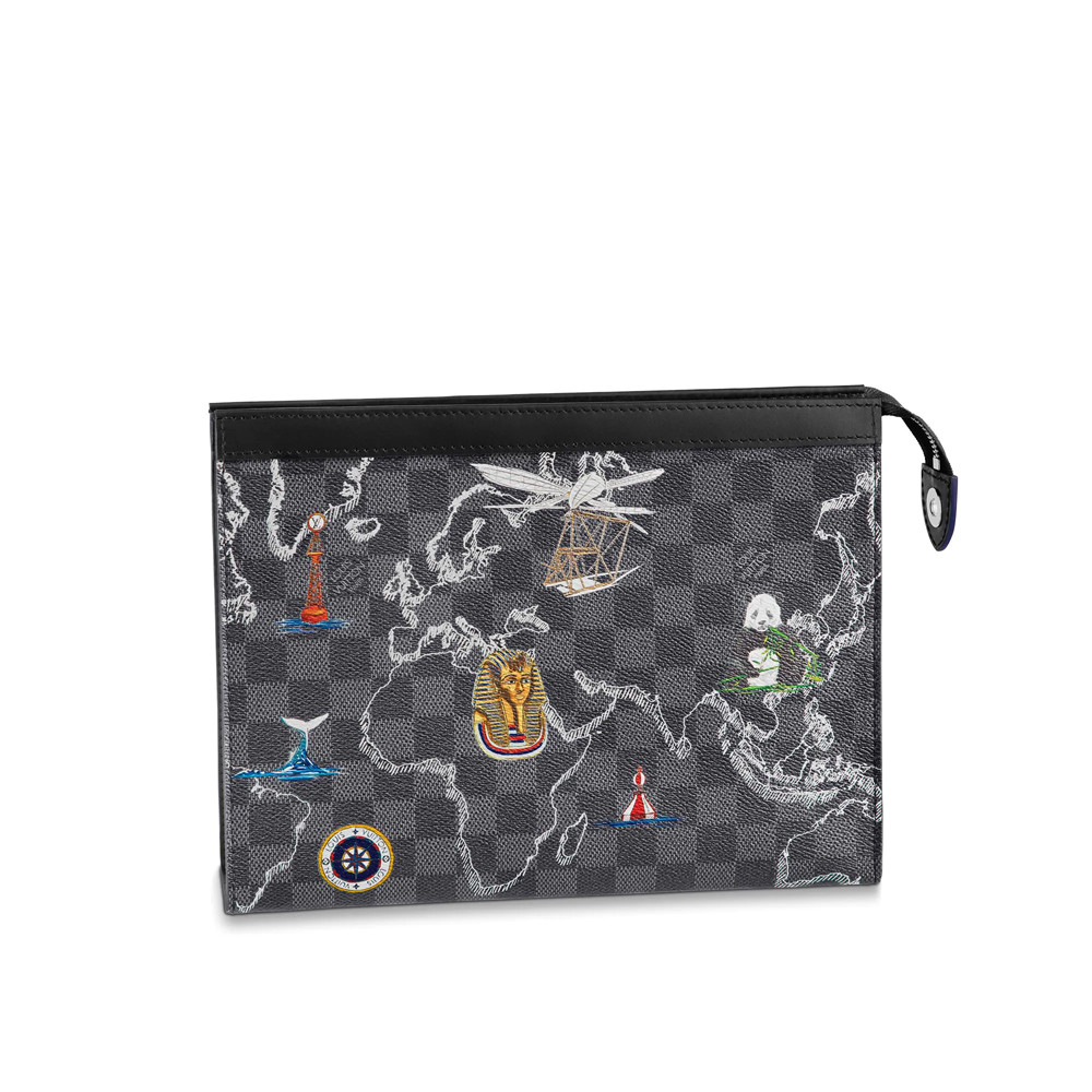 Louis Vuitton Damier Graphite Pochette Voyage MM N40205