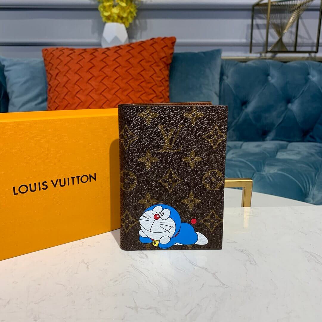 Louis Vuitton Monogram Canvas Doraemon Print Passport Cover M64502