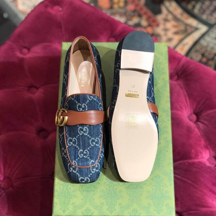 Gucci Tennis 1977 GG Denim Loafer