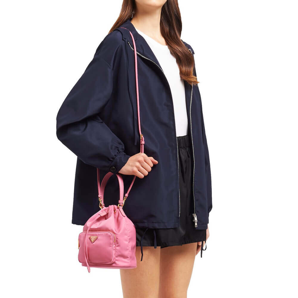 Prada Nylon Duet Shoulder Bag 1BH038