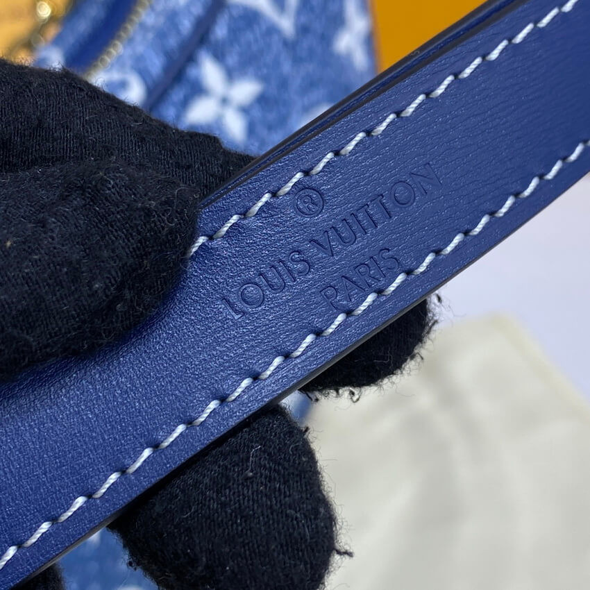 Louis Vuitton Monogram Denim Loop Bag M81166 Blue