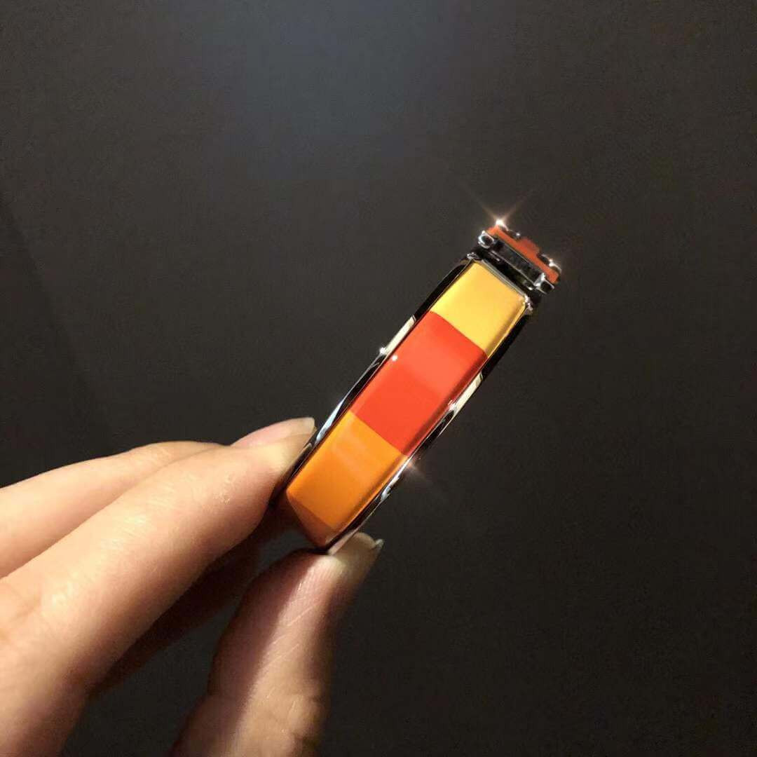 Hermes Narrow Rainbow Clic Clac H Bracelet