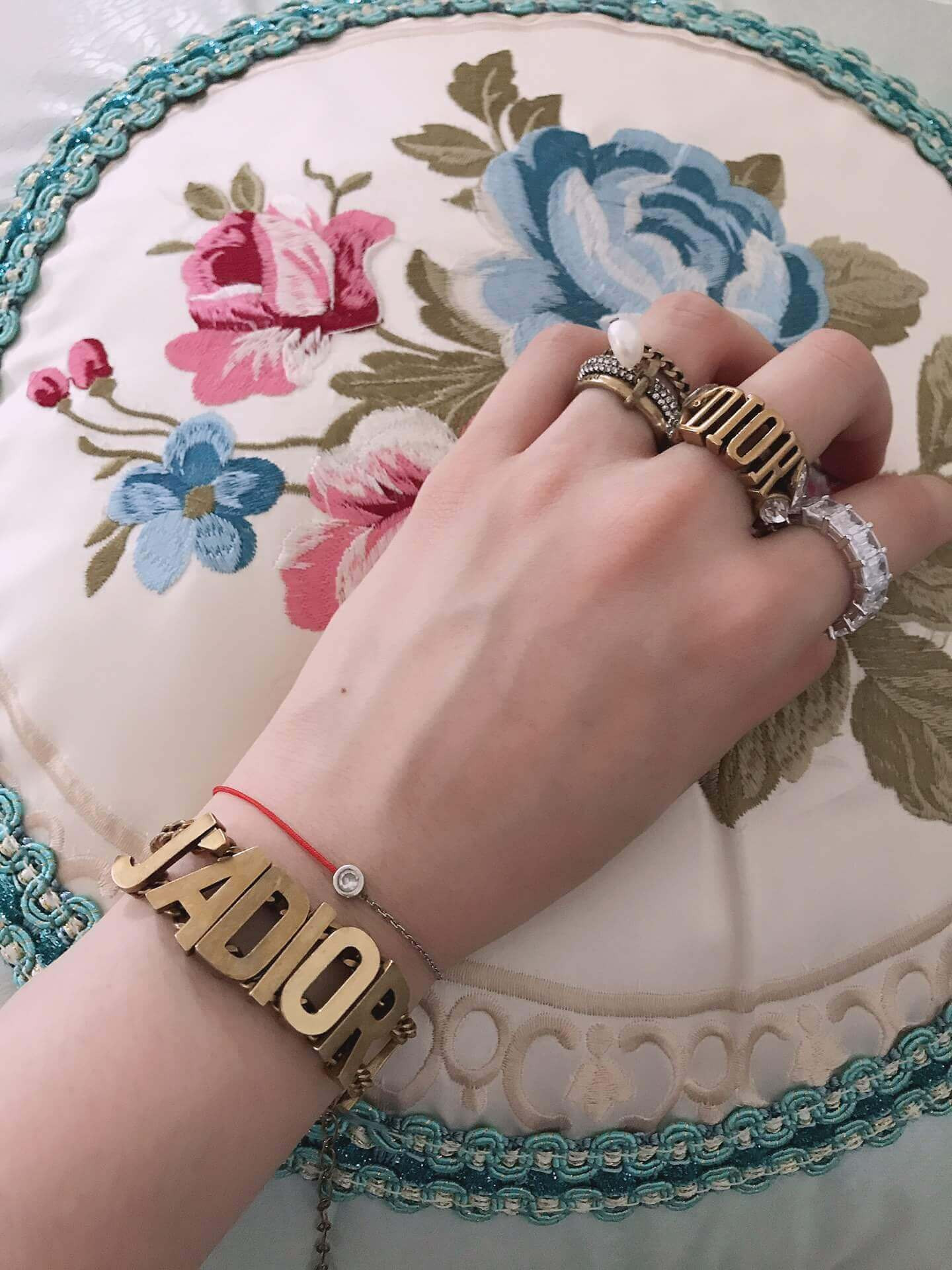 Dior JAdior Two-Chains Bracelet B0630