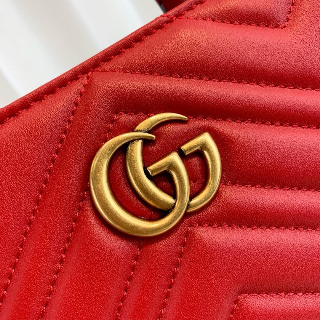 Gucci GG Marmont Small Matelasse Top Handle Bag 448054