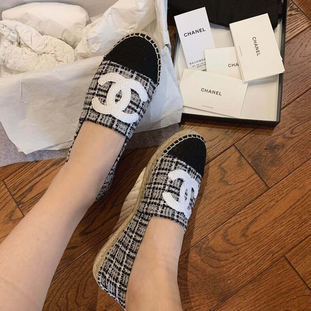 Chanel Tweed & Grosgrain Espadrilles G29762