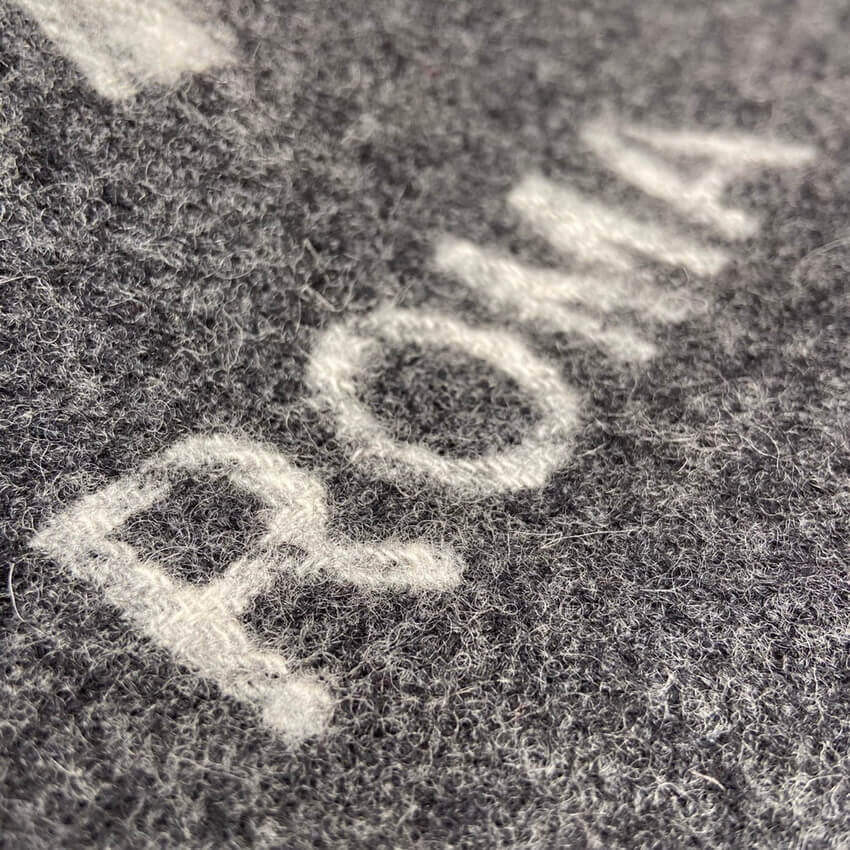 Fendi Grey Wool And Cashmere Scarf FXT334