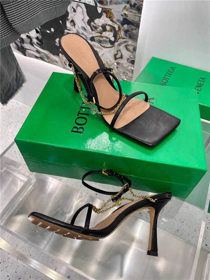 Bottega Veneta Stretch Snadals Shoes 651385 Black